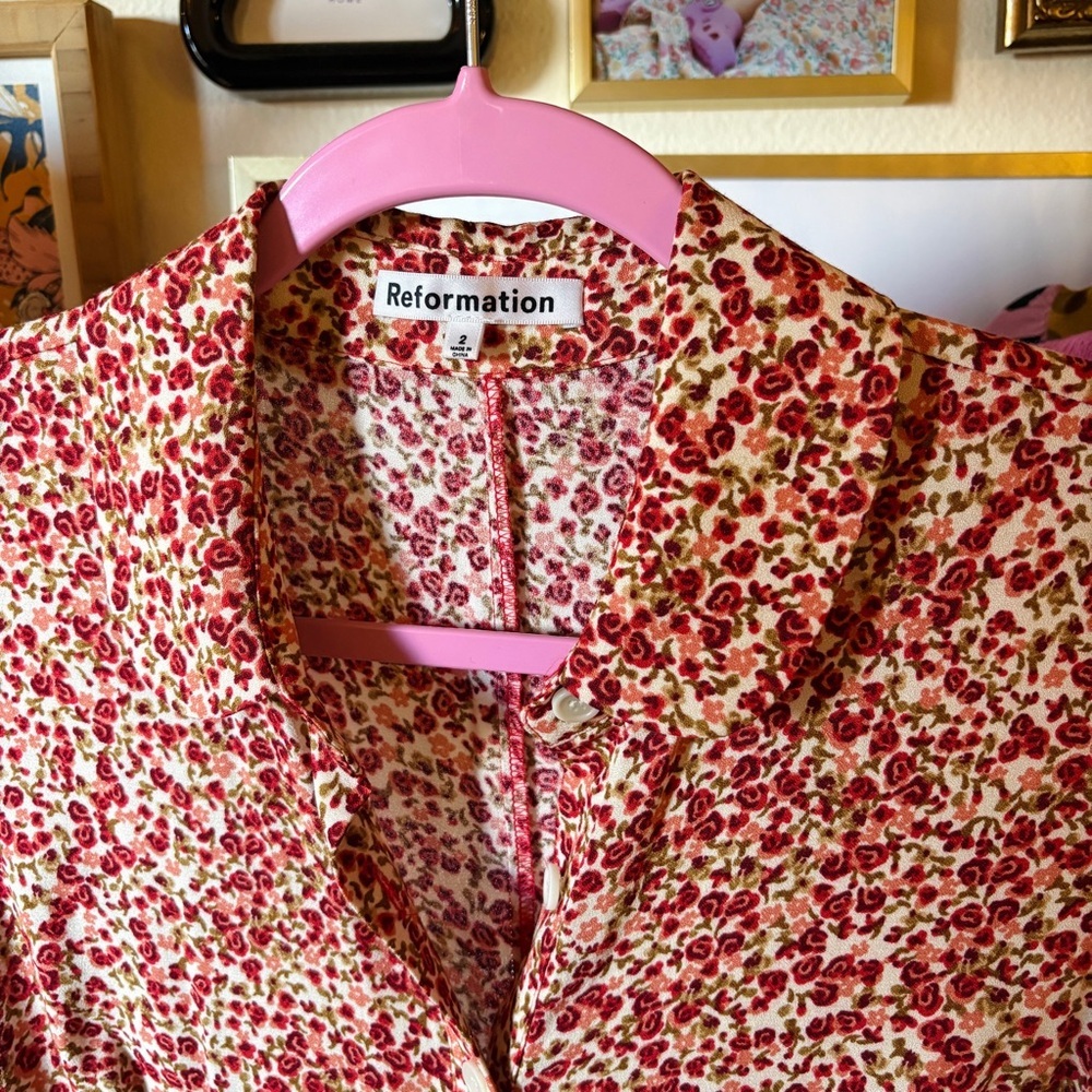 Reformation Floral Wilma Midi Dress - Picture 3 of 8